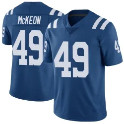 Men's Sean McKeon Indianapolis Colts No.49 Limited Color Rush Vapor Untouchable Jersey - Royal
