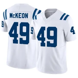 Men's Sean McKeon Indianapolis Colts No.49 Limited Vapor F.U.S.E. Jersey - White