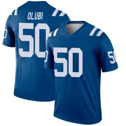 Men's Segun Olubi Indianapolis Colts No.50 Legend Jersey - Royal