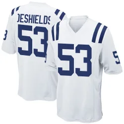 Men's Solomon DeShields Indianapolis Colts No.53 Game Jersey - White