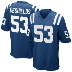 Men's Solomon DeShields Indianapolis Colts No.53 Game Team Color Jersey - Royal Blue