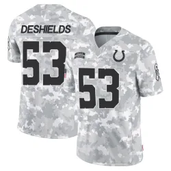 Men's Solomon DeShields Indianapolis Colts No.53 Limited 2024 Salute to Service Jersey - Arctic Camo