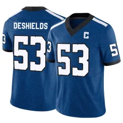 Men's Solomon DeShields Indianapolis Colts No.53 Limited Indiana Nights Alternate Vapor F.U.S.E. Jersey - Royal
