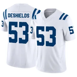 Men's Solomon DeShields Indianapolis Colts No.53 Limited Vapor F.U.S.E. Jersey - White
