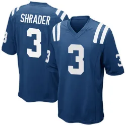 Men's Spencer Shrader Indianapolis Colts No.3 Game Team Color Jersey - Royal Blue