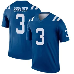 Men's Spencer Shrader Indianapolis Colts No.3 Legend Jersey - Royal