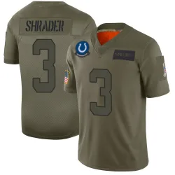 Men's Spencer Shrader Indianapolis Colts No.3 Limited 2019 Salute to Service Jersey - Camo