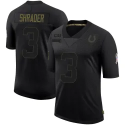 Men's Spencer Shrader Indianapolis Colts No.3 Limited 2020 Salute To Service Jersey - Black