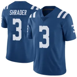 Men's Spencer Shrader Indianapolis Colts No.3 Limited Color Rush Vapor Untouchable Jersey - Royal