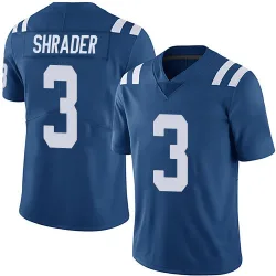 Men's Spencer Shrader Indianapolis Colts No.3 Limited Team Color Vapor Untouchable Jersey - Royal