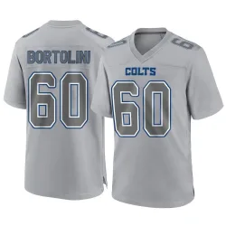 Men's Tanor Bortolini Indianapolis Colts No.60 Game Atmosphere Fashion Jersey - Gray