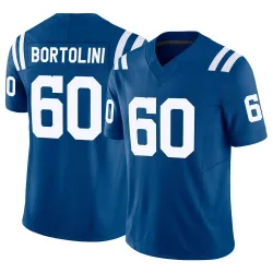 Men's Tanor Bortolini Indianapolis Colts No.60 Limited Vapor F.U.S.E. Jersey - Royal