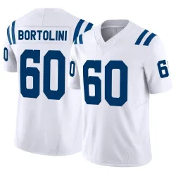 Men's Tanor Bortolini Indianapolis Colts No.60 Limited Vapor F.U.S.E. Jersey - White