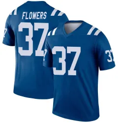 Men's Tre Flowers Indianapolis Colts No.37 Legend Jersey - Royal