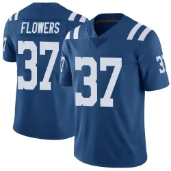 Men's Tre Flowers Indianapolis Colts No.37 Limited Color Rush Vapor Untouchable Jersey - Royal