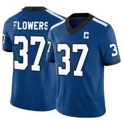 Men's Tre Flowers Indianapolis Colts No.37 Limited Indiana Nights Alternate Vapor F.U.S.E. Jersey - Royal