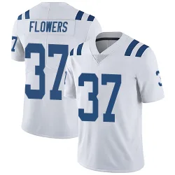 Men's Tre Flowers Indianapolis Colts No.37 Limited Vapor Untouchable Jersey - White