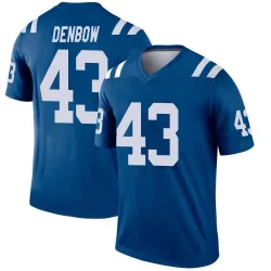 Men's Trevor Denbow Indianapolis Colts No.43 Legend Jersey - Royal