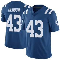 Men's Trevor Denbow Indianapolis Colts No.43 Limited Color Rush Vapor Untouchable Jersey - Royal