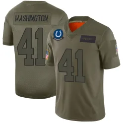 Men's Trey Washington Indianapolis Colts No.41 Limited 2019 Salute to Service Jersey - Camo
