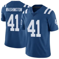 Men's Trey Washington Indianapolis Colts No.41 Limited Color Rush Vapor Untouchable Jersey - Royal