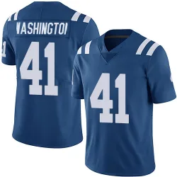 Men's Trey Washington Indianapolis Colts No.41 Limited Team Color Vapor Untouchable Jersey - Royal
