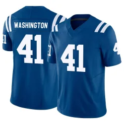 Men's Trey Washington Indianapolis Colts No.41 Limited Vapor F.U.S.E. Jersey - Royal
