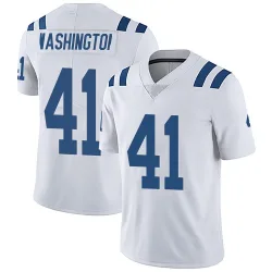 Men's Trey Washington Indianapolis Colts No.41 Limited Vapor Untouchable Jersey - White