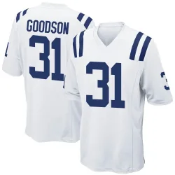 Men's Tyler Goodson Indianapolis Colts No.31 Game Jersey - White