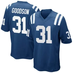 Men's Tyler Goodson Indianapolis Colts No.31 Game Team Color Jersey - Royal Blue
