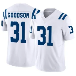 Men's Tyler Goodson Indianapolis Colts No.31 Limited Vapor F.U.S.E. Jersey - White
