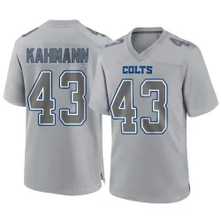 Men's Tyler Kahmann Indianapolis Colts No.43 Game Atmosphere Fashion Jersey - Gray