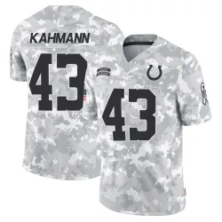 Men's Tyler Kahmann Indianapolis Colts No.43 Limited 2024 Salute to Service Jersey - Arctic Camo