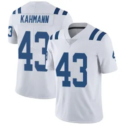 Men's Tyler Kahmann Indianapolis Colts No.43 Limited Vapor Untouchable Jersey - White