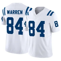 Men's Tyler Warren Indianapolis Colts No.84 Limited Vapor F.U.S.E. Jersey - White