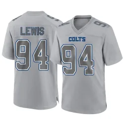 Men's Tyquan Lewis Indianapolis Colts No.94 Game Atmosphere Fashion Jersey - Gray