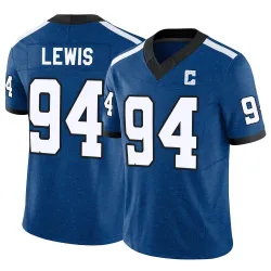 Men's Tyquan Lewis Indianapolis Colts No.94 Limited Indiana Nights Alternate Vapor F.U.S.E. Jersey - Royal