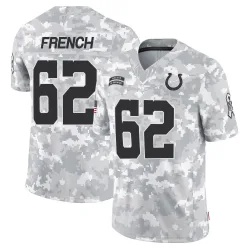 Men's Wesley French Indianapolis Colts No.62 Limited 2024 Salute to Service Jersey - Arctic Camo