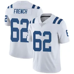 Men's Wesley French Indianapolis Colts No.62 Limited Vapor Untouchable Jersey - White