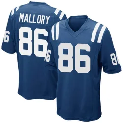 Men's Will Mallory Indianapolis Colts No.86 Game Team Color Jersey - Royal Blue