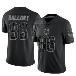 Men's Will Mallory Indianapolis Colts No.86 Limited Reflective Jersey - Black