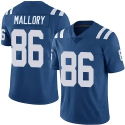 Men's Will Mallory Indianapolis Colts No.86 Limited Team Color Vapor Untouchable Jersey - Royal