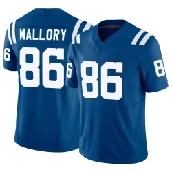 Men's Will Mallory Indianapolis Colts No.86 Limited Vapor F.U.S.E. Jersey - Royal