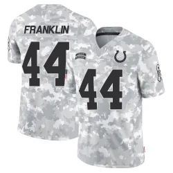 Men's Zaire Franklin Indianapolis Colts No.44 Limited 2024 Salute to Service Jersey - Arctic Camo
