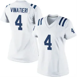Women's Adam Vinatieri Indianapolis Colts No.4 Game Jersey - White