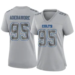 Women's Adetomiwa Adebawore Indianapolis Colts No.95 Game Atmosphere Fashion Jersey - Gray