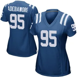 Women's Adetomiwa Adebawore Indianapolis Colts No.95 Game Team Color Jersey - Royal Blue