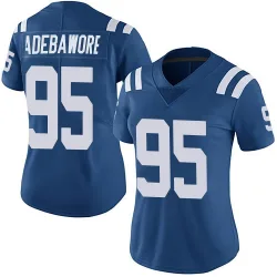 Women's Adetomiwa Adebawore Indianapolis Colts No.95 Limited Team Color Vapor Untouchable Jersey - Royal