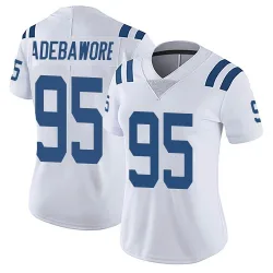 Women's Adetomiwa Adebawore Indianapolis Colts No.95 Limited Vapor Untouchable Jersey - White