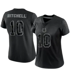 Women's Adonai Mitchell Indianapolis Colts No.10 Limited Reflective Jersey - Black